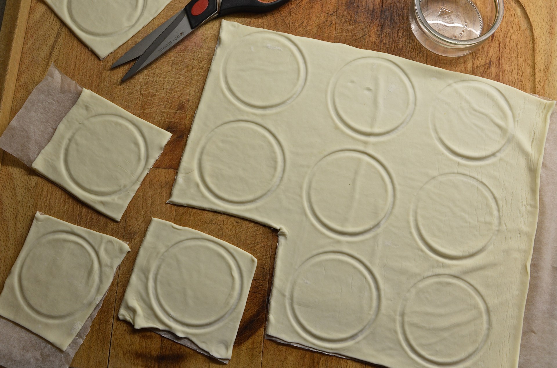 Pastry dough for tarts