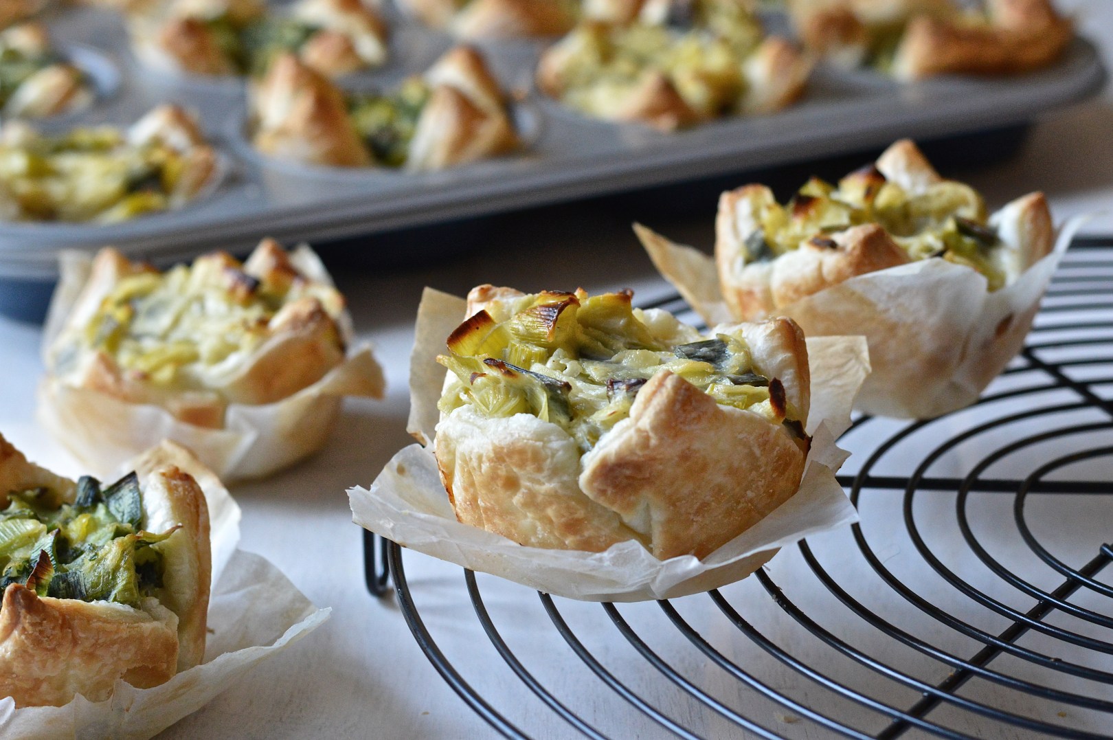Leek tarts