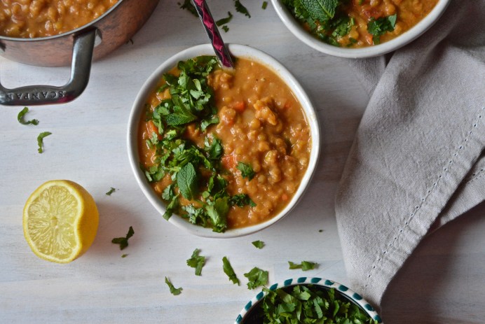 Moroccan lentil soup
