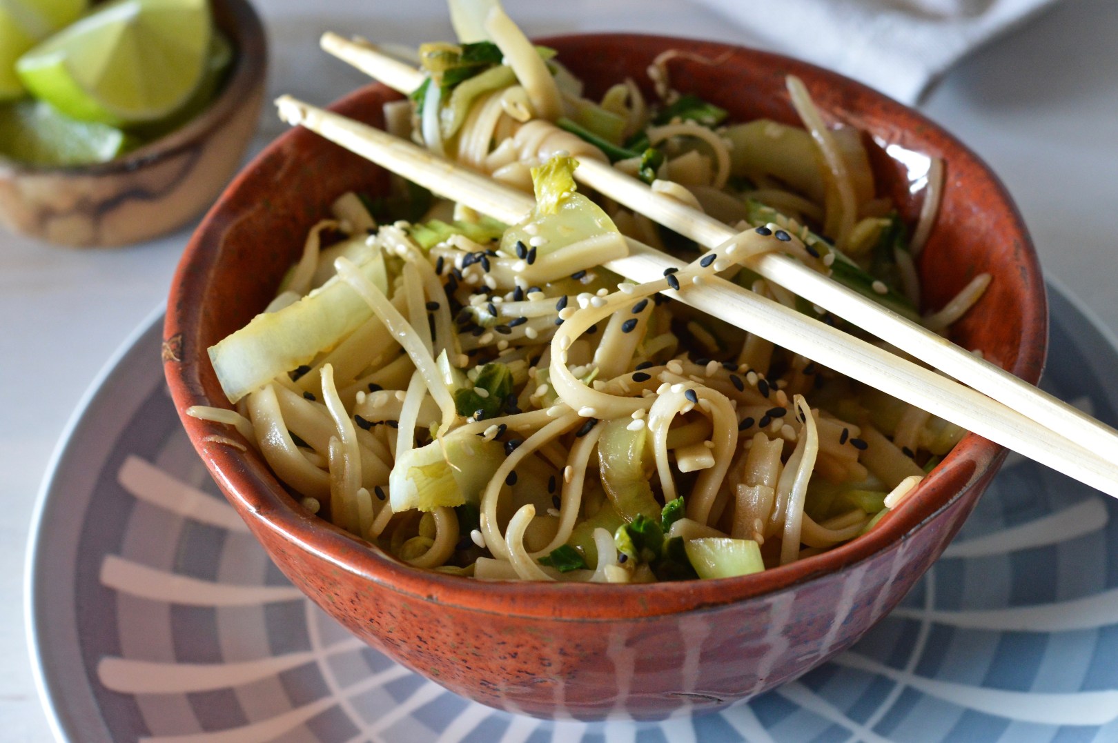Sesame ginger noodles