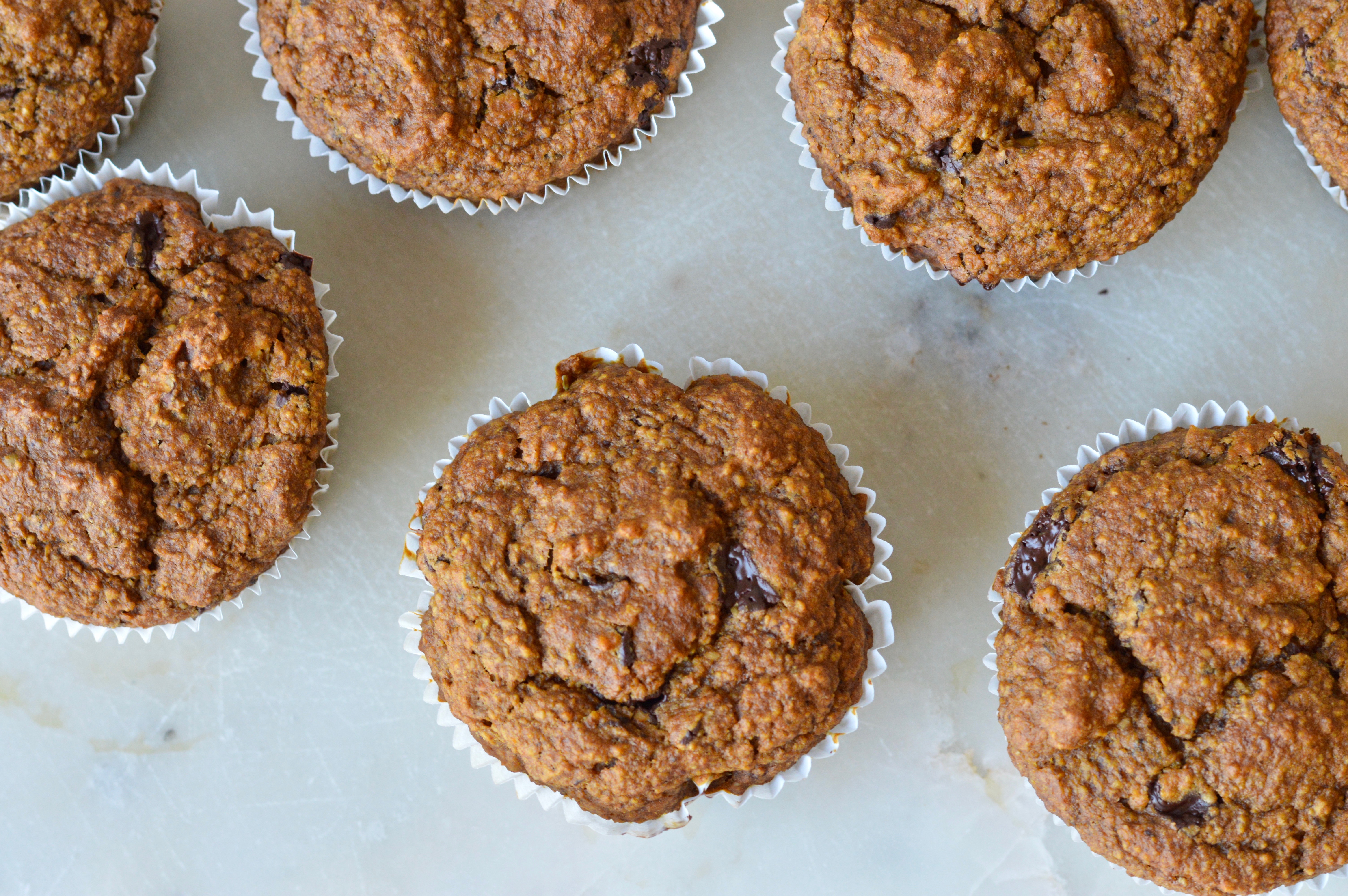 Pumpkin chocolate muffins