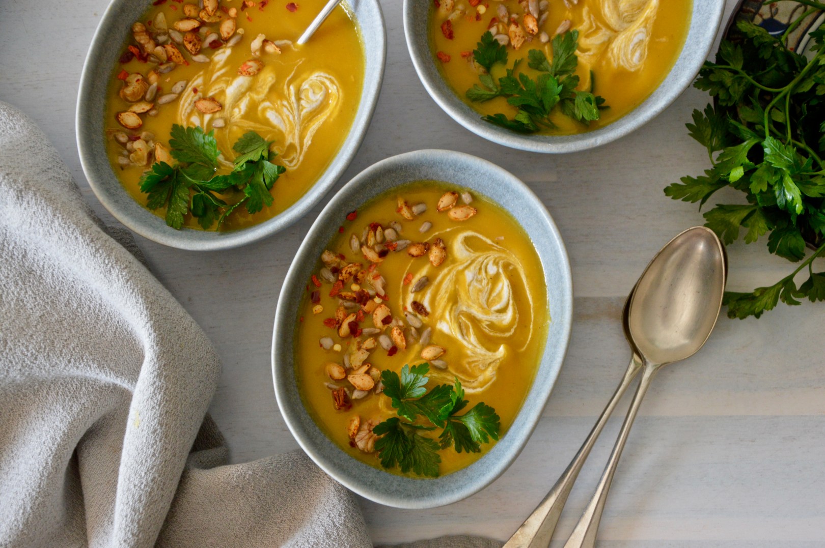 Butternut apple soup