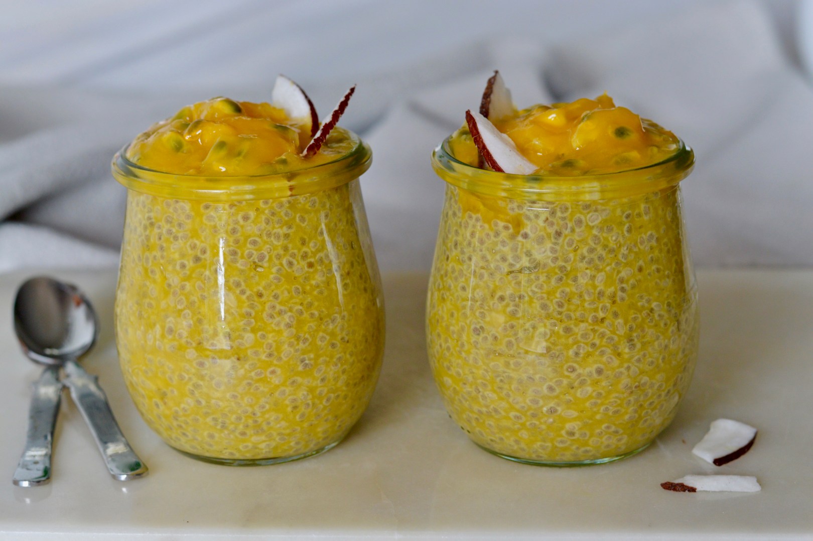 Mango Chia Puddings