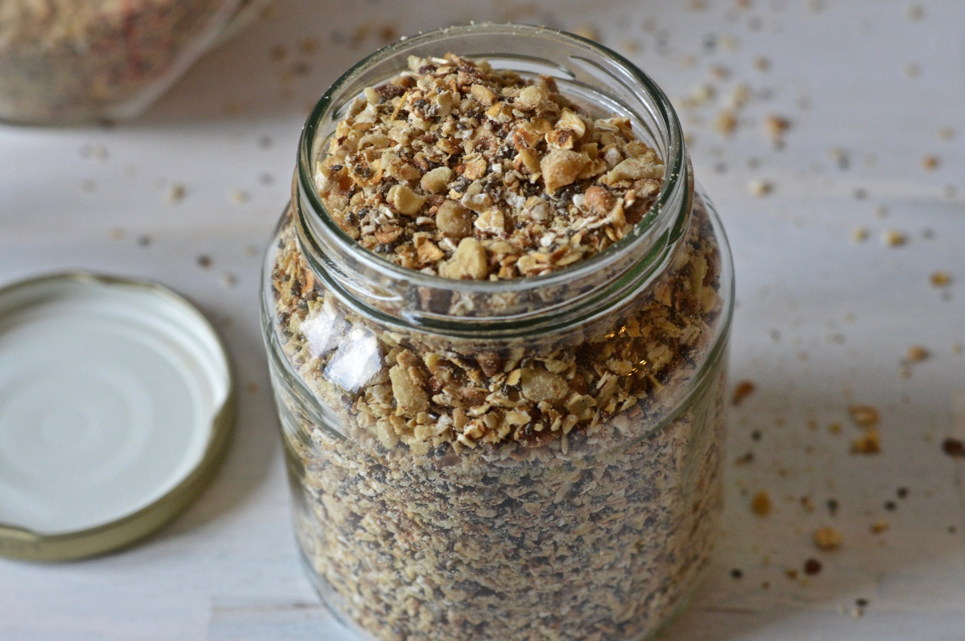 Walnut oat and chia breadcrumbs